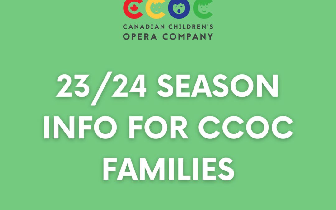 Important Info on the 23/24 Season for CCOC Families!