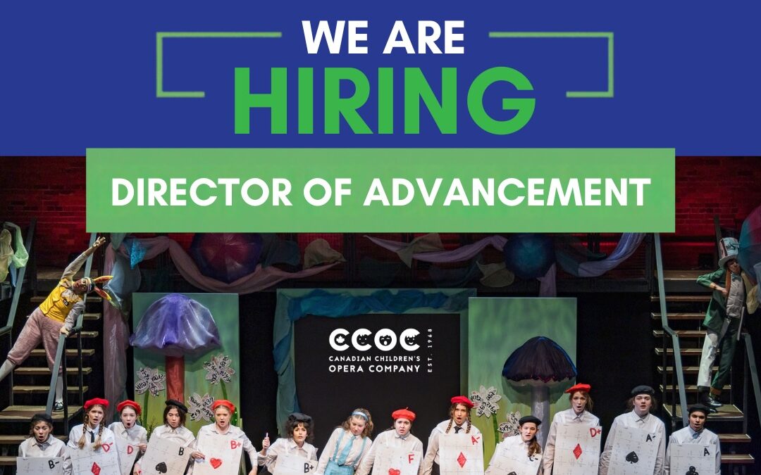 We’re Hiring a Director of Advancement!